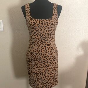 Love Tree Tan Leopard Print Mini Dress